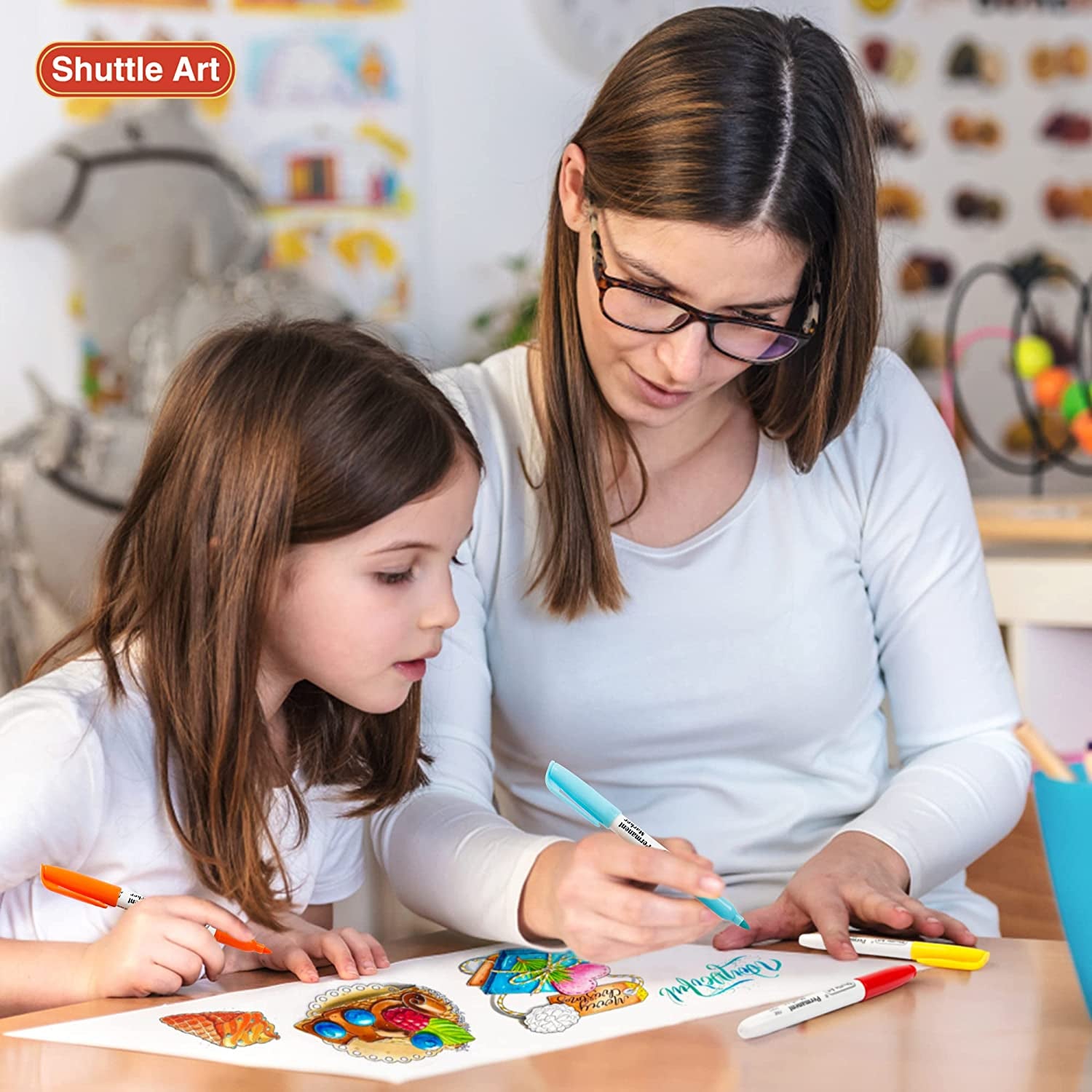 Shuttle Art 30-Colour Permanent Marker Set