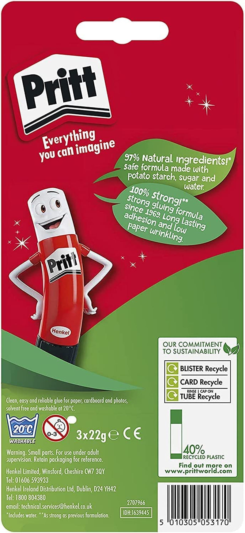 Pritt Glue Stick – Child-Friendly, Solvent-Free