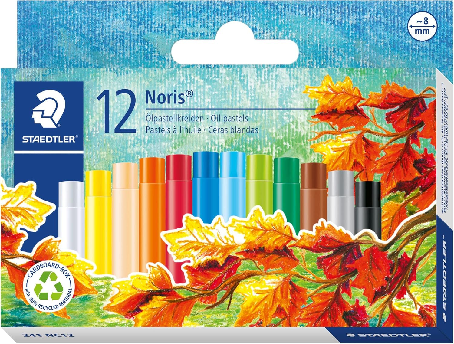 STAEDTLER Noris Club Oil Pastels – Brilliant Colours for Creative Techniques