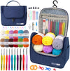 Knitiss Crochet Kits for Beginners Adults, All in One Crochet Crochet Starter Kit with 840 Yards Crochet Yarn, 10 Size Ergonomic Crochet Hooks 2.0Mm~6.5Mm