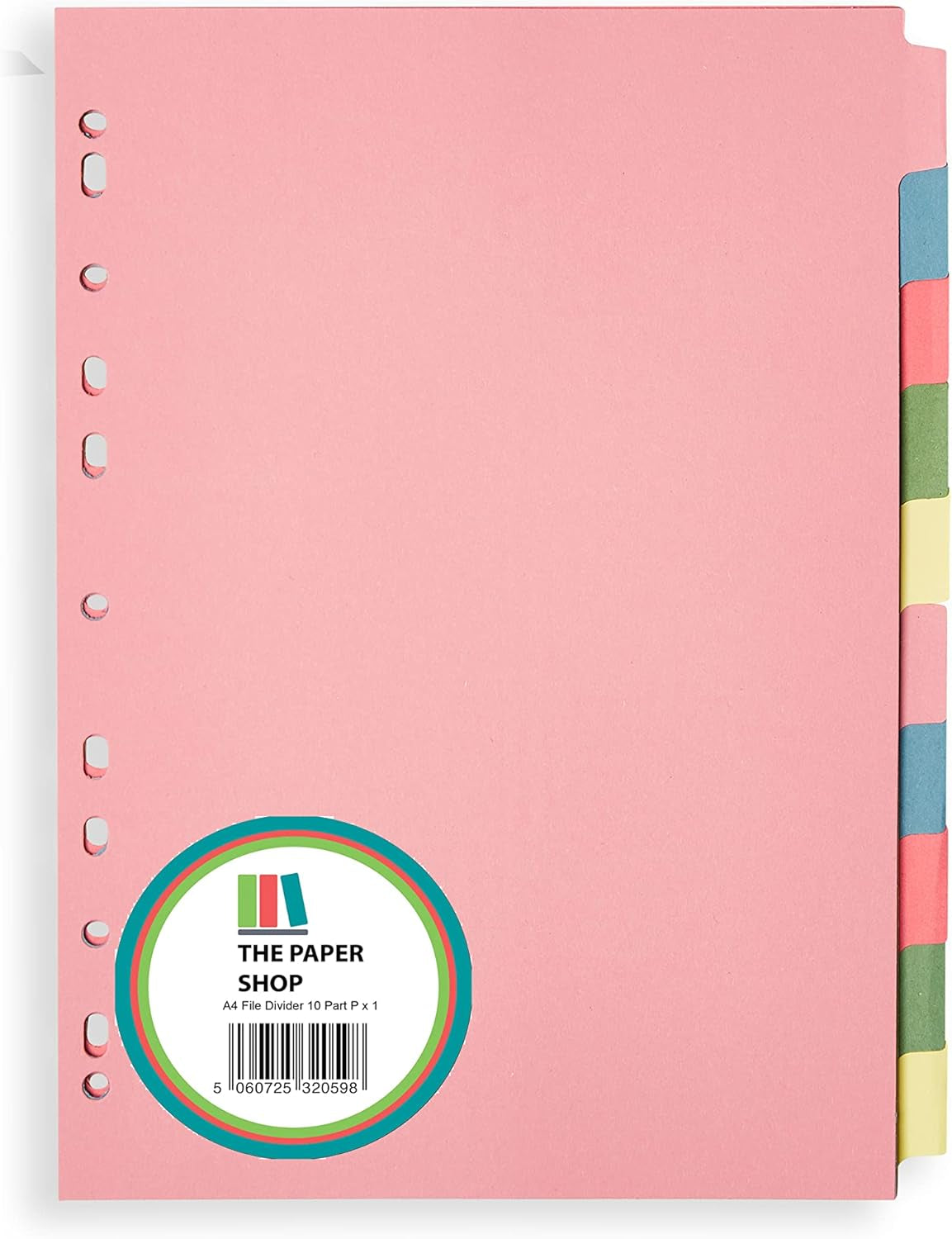 A4 10-Part File Dividers – Pack of 5 for Efficient Organization