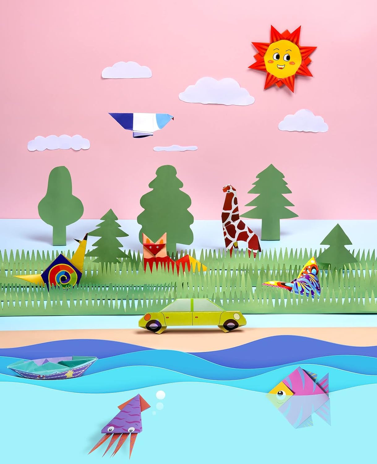 Gamenote Origami Paper Kit – Fun, Creative & Perfect for Kids