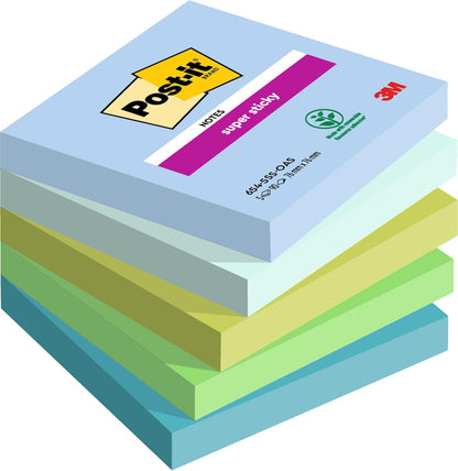Post-it Super Sticky Notes – Extra Strong Adhesion for Hard-to-Stick Surfaces