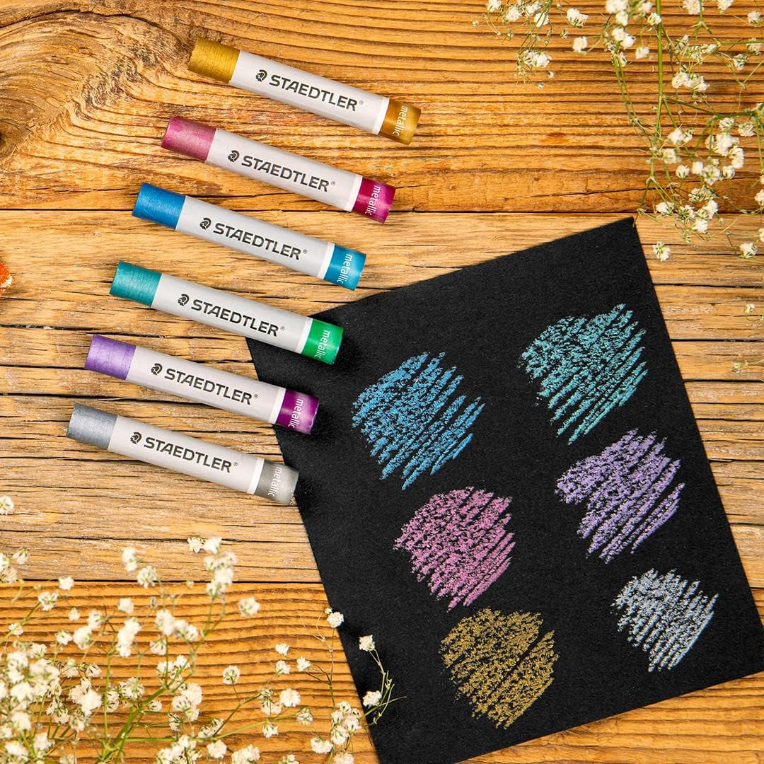 STAEDTLER Metallic Oil Pastels – High-Quality Pastels for Shimmering Effects