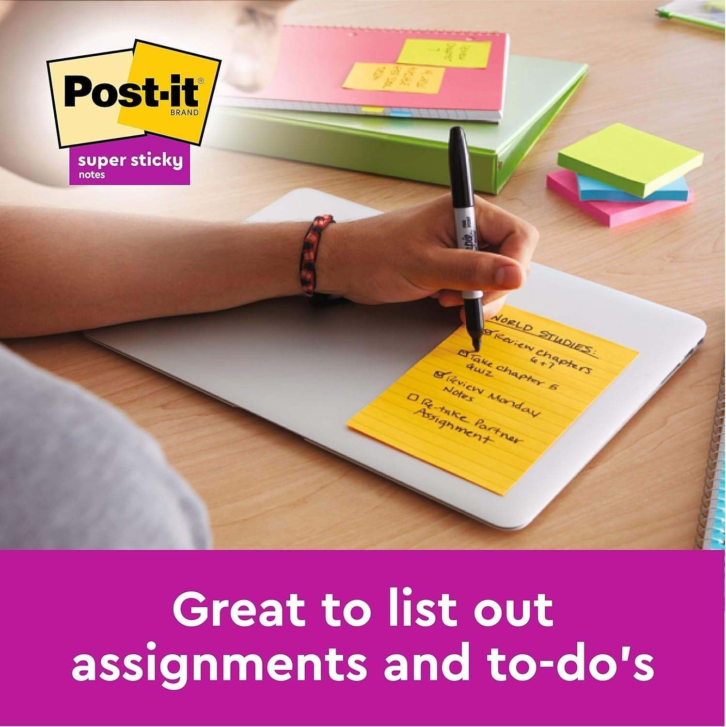 Post-it Super Sticky Notes – Extra Strong Adhesion for Big Ideas